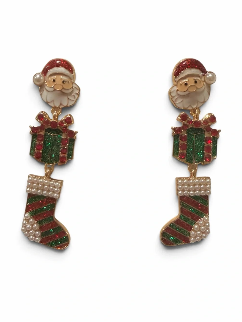 BAUBLEBAR Santa Pierced Earrings – Gift/Stocking Stuffer – New in Box